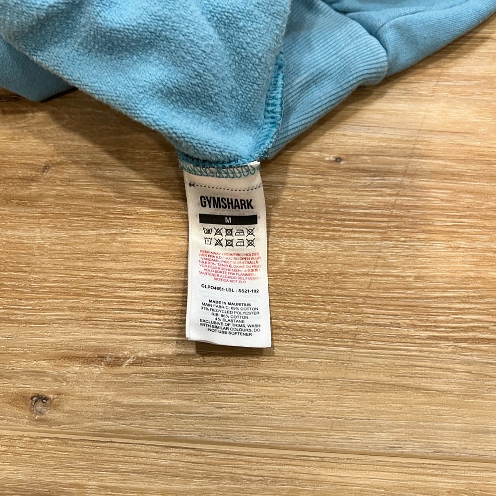 Gymshark Light Blue Women’s Hoodie - Picture 3 of 7